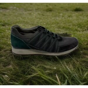 Dansko Sneakers Womens 39 Gabi Lace Up Leather Green Shoes